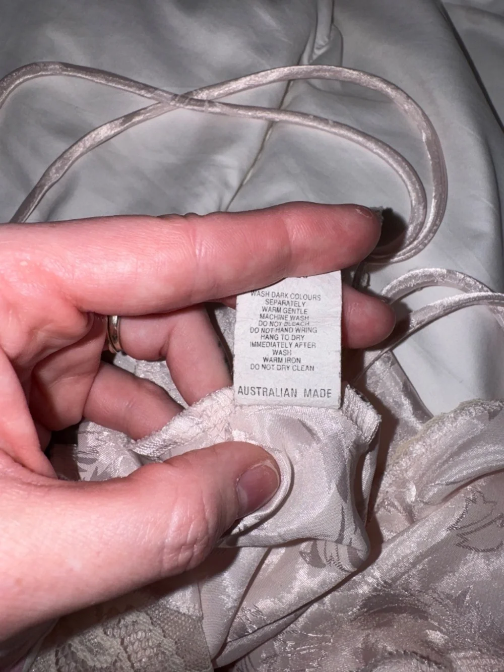 TRUE VINTAGE - Eleanor Lucas‎ Lace and Satin Camisole AU 14/US 10 - Picture 6 of 8